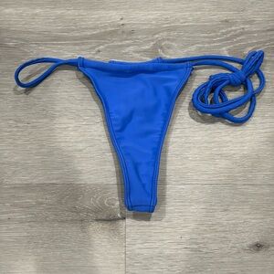 Blue Minimale Animale Brazilian Thong Bottoms